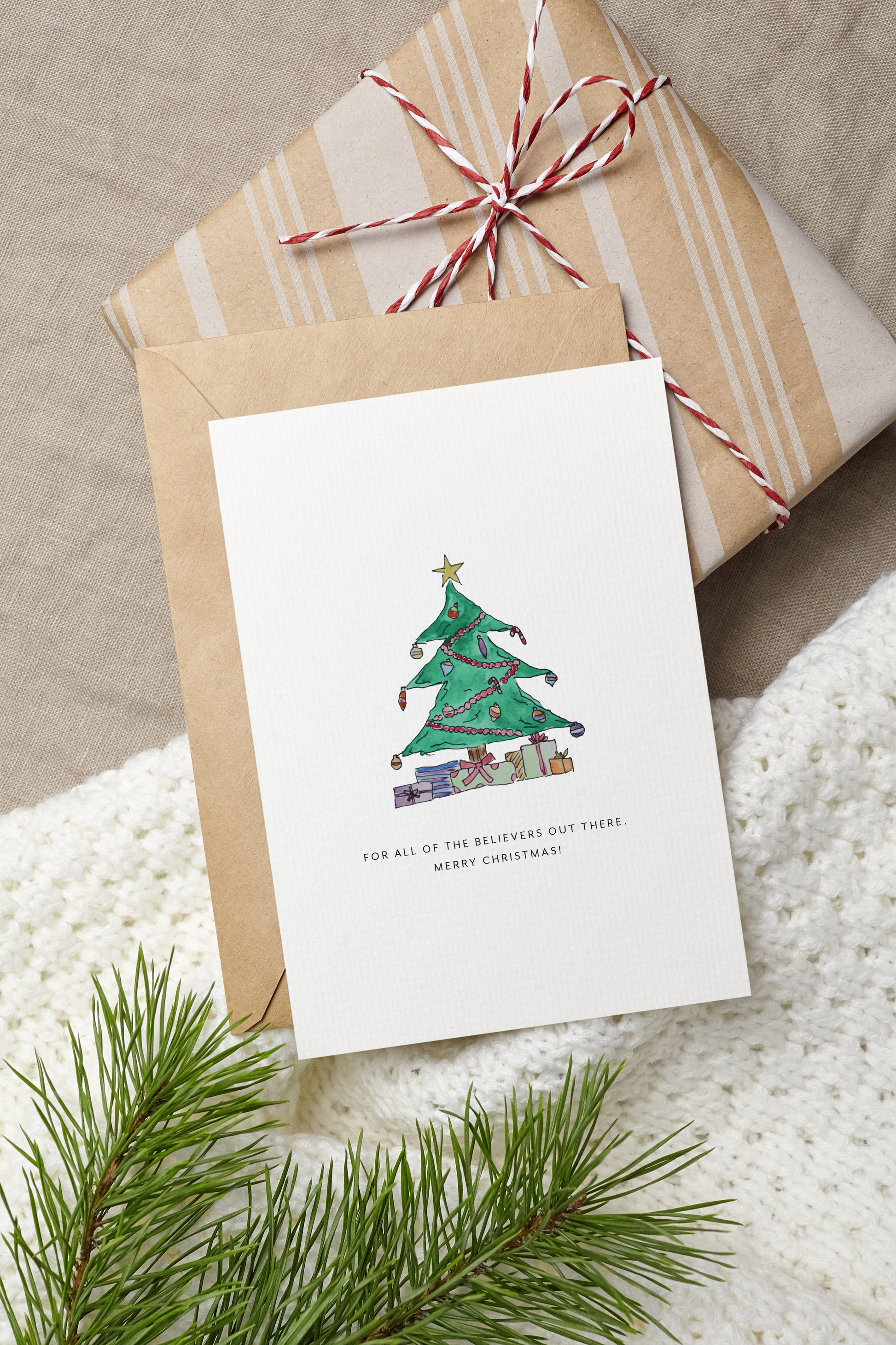 Tree believers Christmas card Lori McKenna